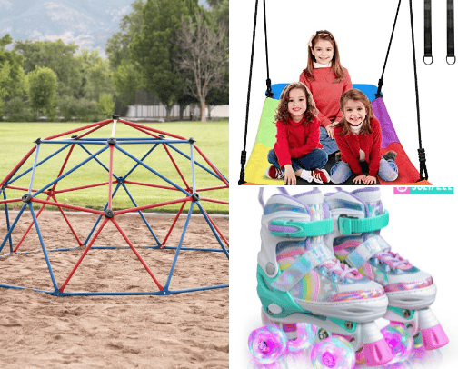 Outdoor fun for kids cover photo collage