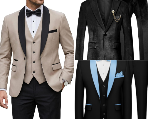 Men's clothes cover photo collage