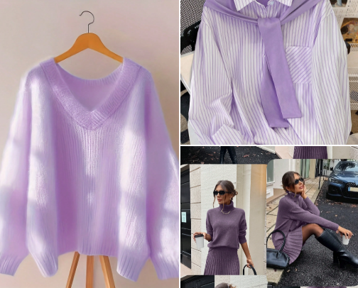 Lila Aesthetic: Ropa, Bisutería y Zapatos en el Color Más Chic cover photo collage