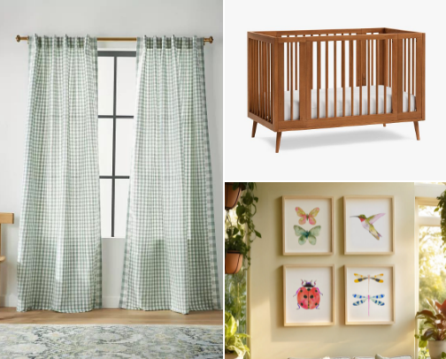 The Garden of Giggles: Baby Girl Nursery Inspo 🦋🐞🍃 cover photo collage