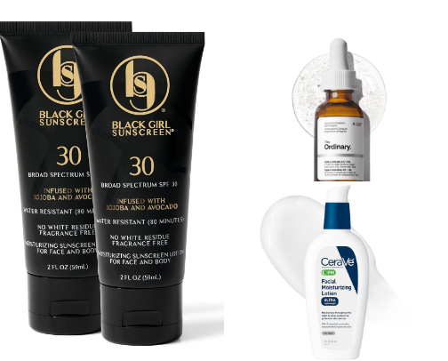 Melanin Skin: Glow + Even Tone cover photo collage