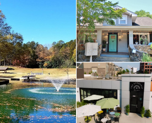 My fave dog friendly spots in charlotte cover photo collage