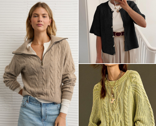 Cozy & Cute Sweaters for Fall cover photo collage