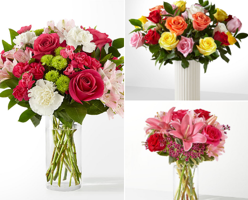Bouquets and Flowers cover photo collage