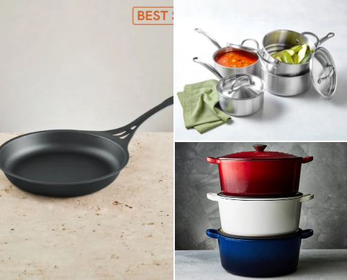 Naturopath-approved low-tox kitchen ware (free from EDCs, phtalates and forever chemicals) cover photo collage