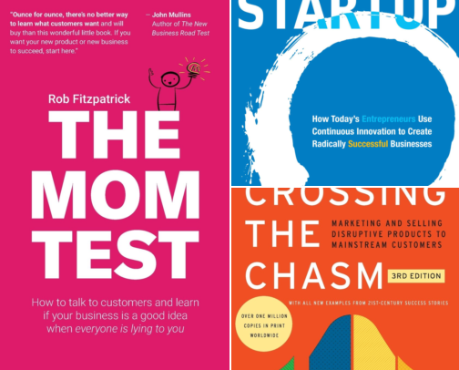 The First-Time Founder's Bookshelf: 15 Books for Each Stage, From Idea to Scale cover photo collage