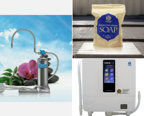 Enagic machines: trusted water ionizers for Alkaline, Antioxidant - Rich hydration cover photo collage