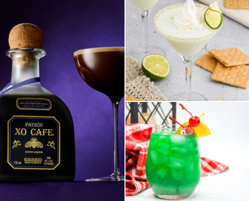 Mixed drinks cover photo collage
