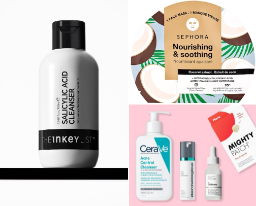 Skin care cover photo collage