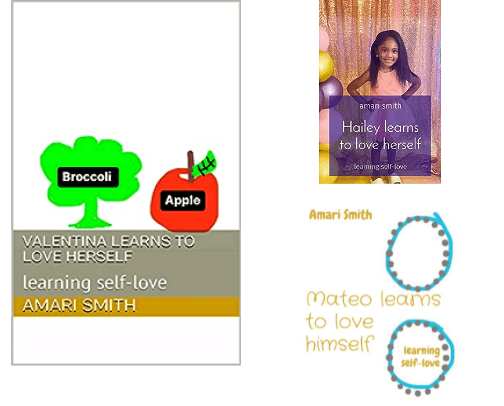 Self-love books for kids cover photo collage