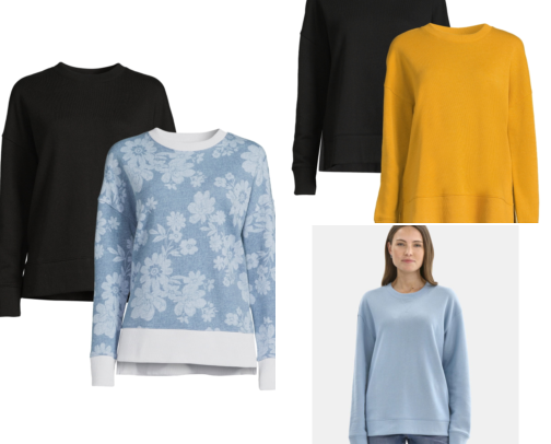 Women's Garment Wash Sweatshirts cover photo collage