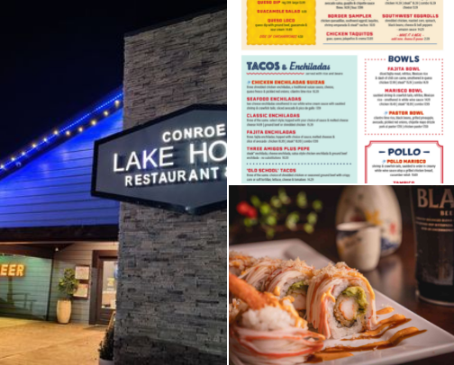 Houston suburbs Restaurant recommendations cover photo collage