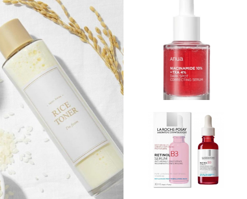 A simple skincare routine for glowing, healthy skin ✨ cover photo collage