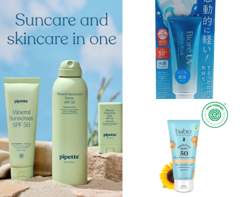 My Go-To Clean Sunscreens cover photo collage