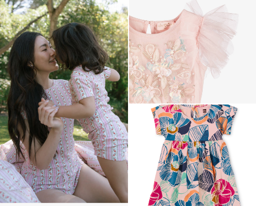 Girls dresses for kids and babies cover photo collage