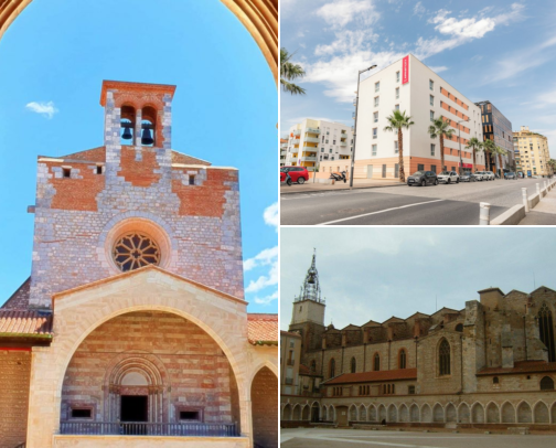 Hotel finds I’d keep in mind, Cathedral Views, Catalan History & Slow City Days Perpignan, France cover photo collage