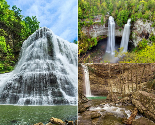 Tennessee’s Best Waterfalls 💦🌄 cover photo collage