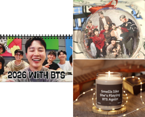 BTS Holiday Gifts cover photo collage