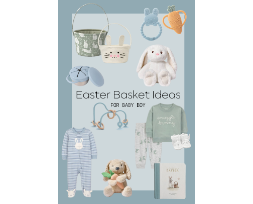 Easter Basket Ideas for Baby Boy 🩵🐰
Cute and Practical Gifts for Baby’s First Easter cover photo collage
