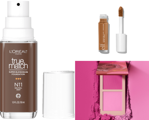 Best drugstore makeup cover photo collage