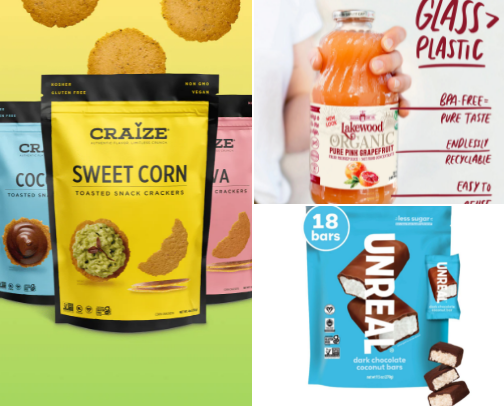 Snacking and Drinking without the junk cover photo collage