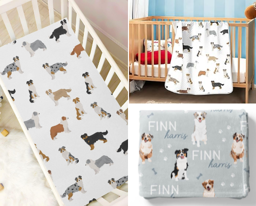 Dog Themed Baby Nursery cover photo collage