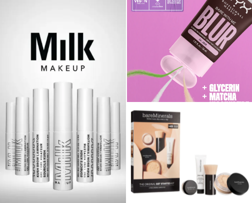 Makeup and Skincare cover photo collage
