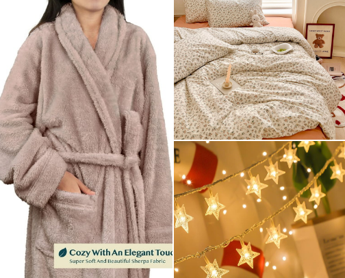 cozy bedroom/lifestyle guide for homebodies! ˙⋆✮ cover photo collage