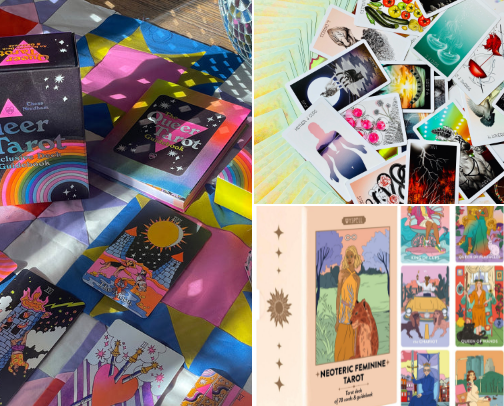 A professional tarot reader's favorite decks cover photo collage