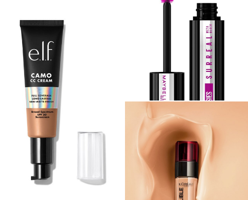 Fav drugstore makeup cover photo collage