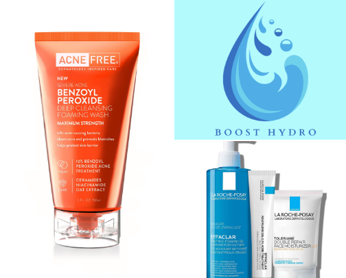 Acne treatment cover photo collage