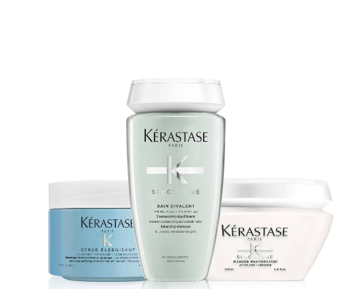 Luxury haircare that delivers visible results. Kérastase helps strengthen, nourish, and add shine, making your hair look and feel healthier after every wash. ✨ cover photo collage
