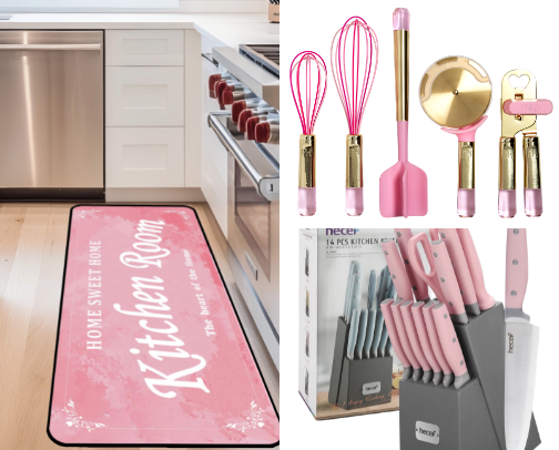 Pink Kitchen Must-Haves from Walmart: Affordable Aesthetic Appliances & Decor for a Dreamy Kitchen#WalmartPartner cover photo collage