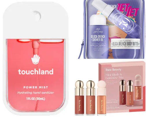 mini sized products🥹✈️🧳 cover photo collage