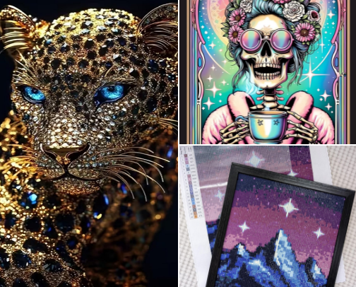 Diamond Painting Favorites cover photo collage
