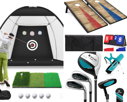 Game On: Outdoor Fun for Family & Grown Folks cover photo collage