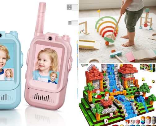 Christmas toys🧸🛍️ cover photo collage