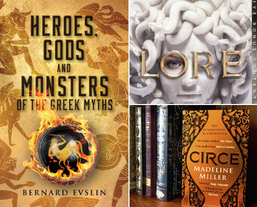 My Favorite Mythology Book Recs cover photo collage