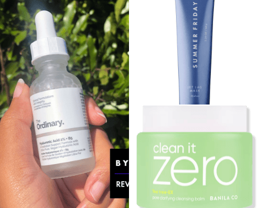 Skincare product cover photo collage