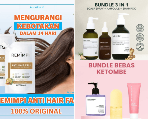 Hair treatment cover photo collage