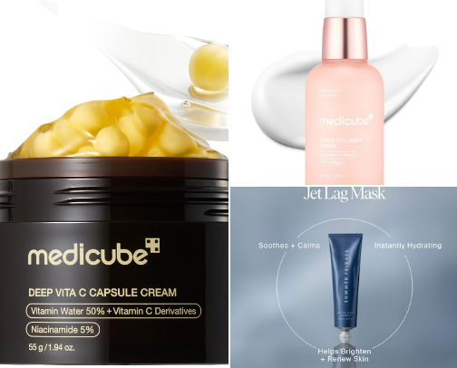 Skincare Favs to keep that glow ✨🧴 cover photo collage