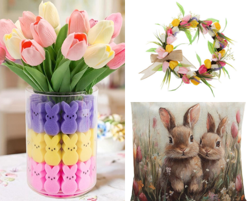 Easter Home Decor cover photo collage