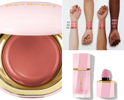 Cream blushes that gives you amazing look… cover photo collage