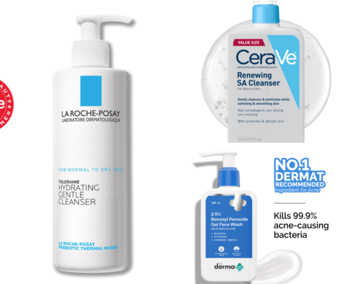 Acne-Prone Skin: Skincare Essentials cover photo collage