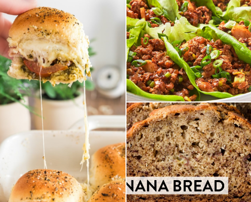 Easy recipes for hosting! cover photo collage