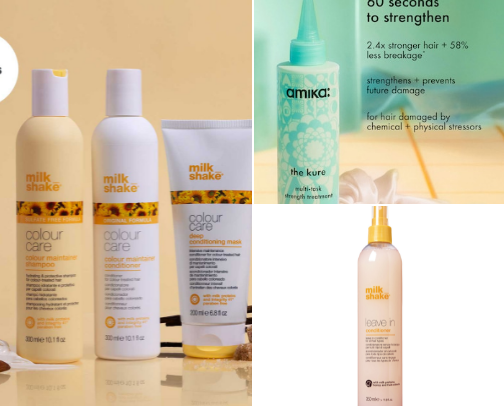 My favorite hair products cover photo collage