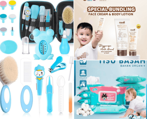 Baby care recommendations cover photo collage