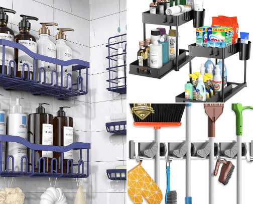 Home Organization Recommendations for Every-day living to optimize productivity especially in mom life! cover photo collage