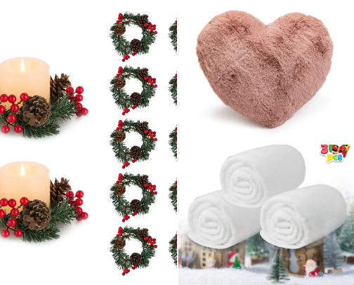 Winter decorations cover photo collage