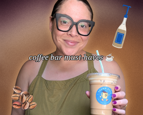 A Cool Girl's at home Coffee Bar☕ cover photo collage